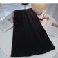 Temperament versatile high waist elastic A-line skirt  5775