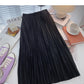 Retro port style leisure A-shaped high waist mid length skirt  5733
