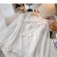 New Korean version nail bead Ruffle slim long sleeve top  6428