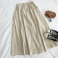 New Korean version Harajuku BF port style retro tooling medium length skirt  5672