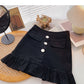 New Korean slim single breasted A-line skirt  5670
