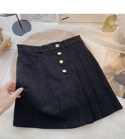 Jupe trapèze taille haute à coupe slim 5653
