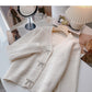 V-Neck Sweater Cardigan women's Korean bow button design top  6176