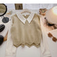 Long sleeve stitching design sense sweater soft top  6607
