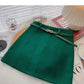 Korean version simple temperament shows thin a-word high waist skirt  5511