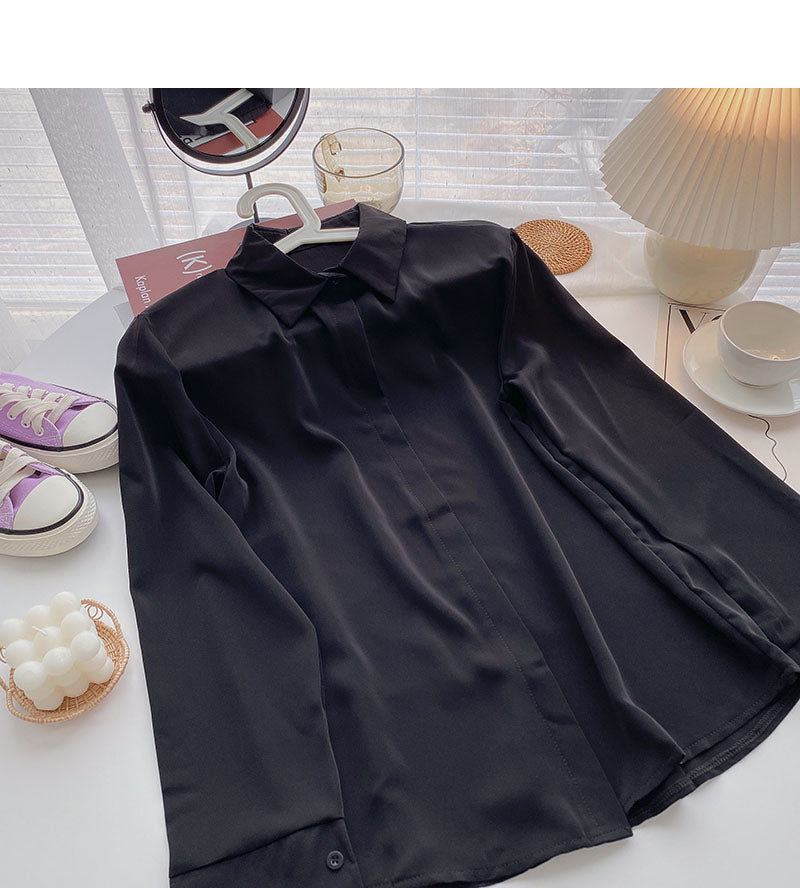 Casual outside with long sleeve top solid shirt  6262