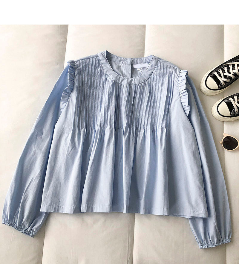 Vielseitige Langarm-Pulloverbluse 6259