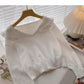 Lace Navy collar age reducing short sweater  6574