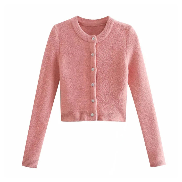 Vielseitige Synthetik-Pulloverjacke mit Knöpfen 7227