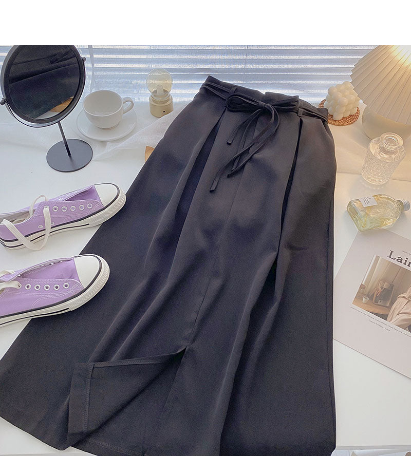 The new Korean style has a slim and vertical A-line skirt  5713