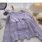 Nischendesign Fashion Fungus Edge V-Neck Langarm Top Fashion 5906