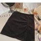 Retro irregular pleated high waist skirt  5379