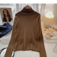 Knit bottomed shirt with slim fit top inside  6567