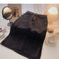 A-line skirt with new Korean side split design  5719