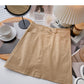 New Korean version simple leisure solid color short skirt trend  5659