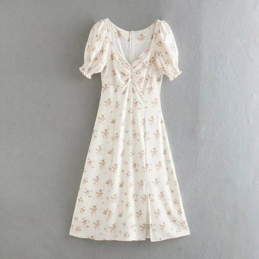 Robe de demoiselle d'honneur de style courtoisie Platycodon grandiflorum 7124