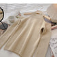 Women's slim off shoulder long sleeve sweater design  5946