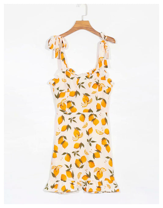 Strapsrock mit Fliege zum Schnüren Beach Resort Kleid Damen 7055