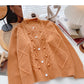 Einfarbiger Top-Design-Pullover im Retro-Stil im koreanischen Stil 5991