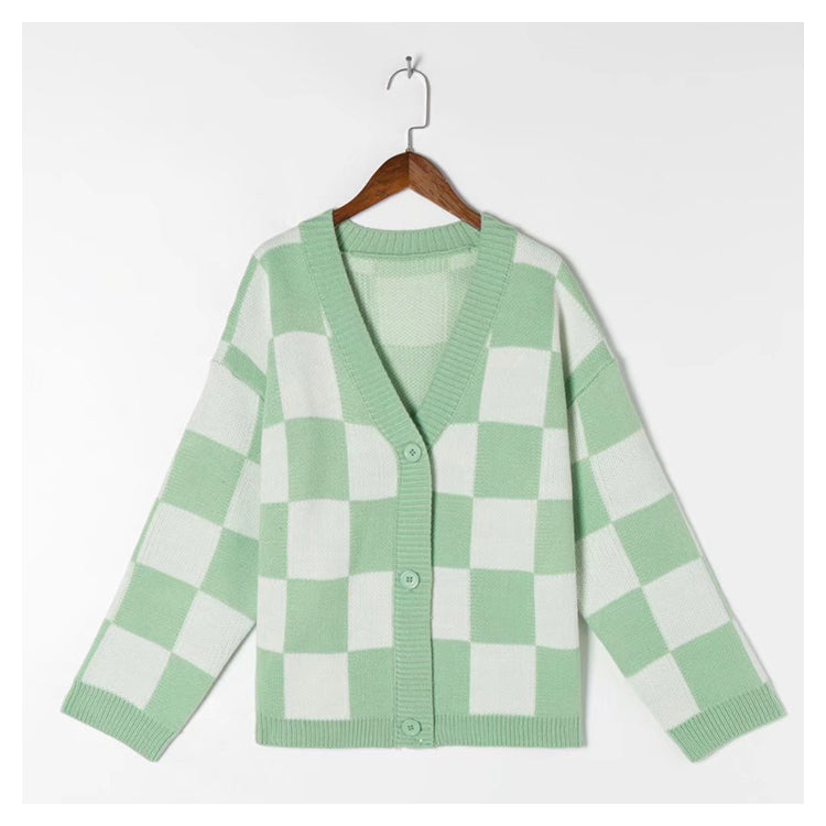 Lazy Wind Schachbrett mit Pullover Herbst 7403