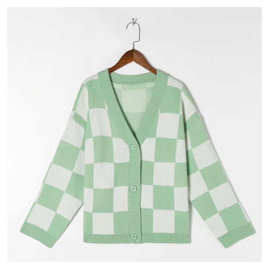 Échiquier à vent paresseux avec pull automne 7403