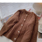 New Korean retro Hong Kong style casual versatile long sleeved twist top  5958