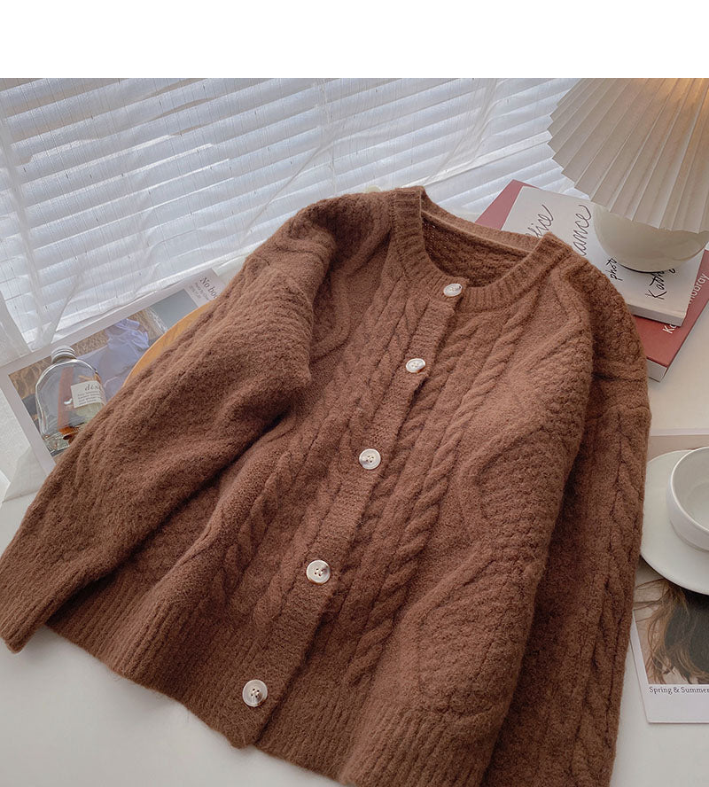 New Korean retro Hong Kong style casual versatile long sleeved twist top  5958