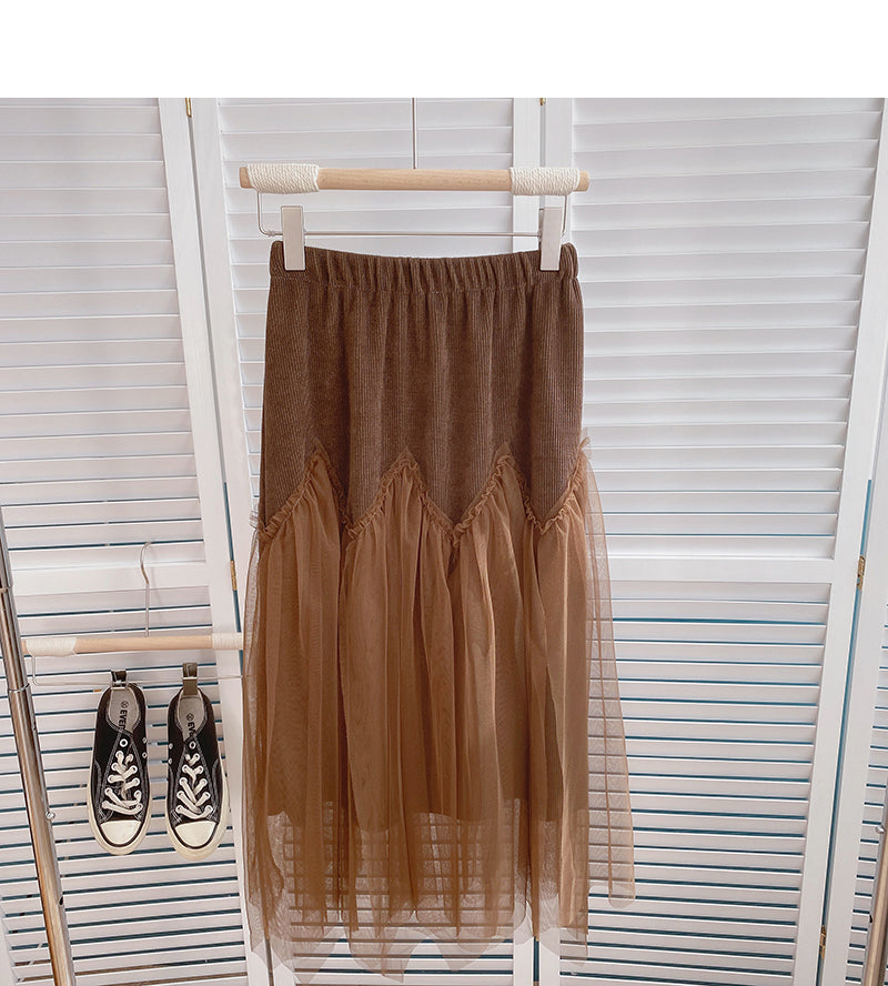 New Korean style Hong Kong Style slim A-line skirt  5809