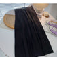 Retro-Modenische A-förmiger Strickrock mit hoher Taille 5756