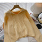 Sweet niche design nail bead V-neck twist long sleeve top  6018