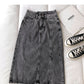 New women's Korean retro Hong Kong cowboy student skirt  5679