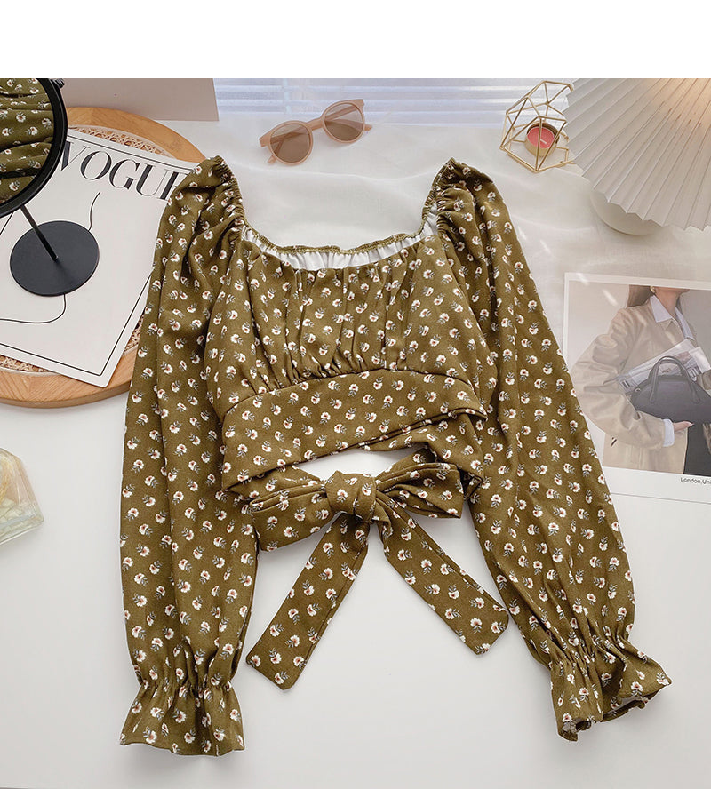New Korean slim short bandage top  6349