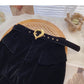 New fashion retro Hip Wrap Skirt with belt  5583