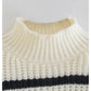 Pull simple à manches longues et ample pour réduire l'âge 7445