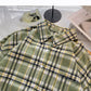 Slouchy Vintage Plaid Shirt Long Sleeve Top  6298