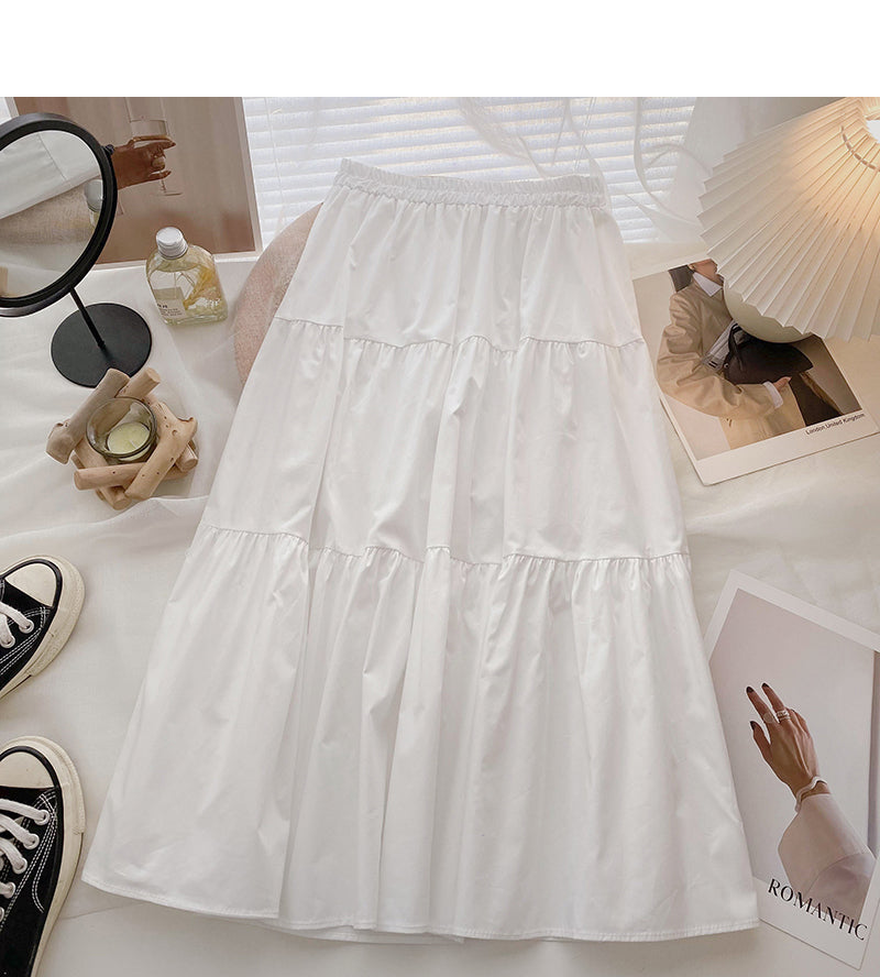 Foreign style slim design high waist elastic skirt 5817