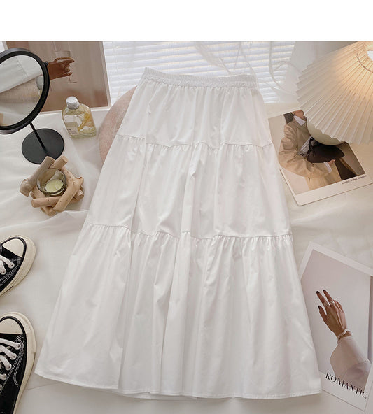 Foreign style slim design high waist elastic skirt 5817