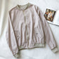 Baseball Jacket loose long sleeve stand collar Zipper Jacket Women  6210