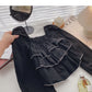Ruffle minority design short slim blouse  6290
