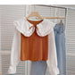 Babykragen Color Blocking Bandage Langarmshirt 6400