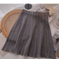 Korean casual and versatile, slim A-shaped skirt  5714