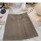 Slim and age reducing casual versatile high waist A-line skirt  5646