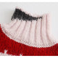 Color blocking design half high neck sweater retro lazy sweater  7420