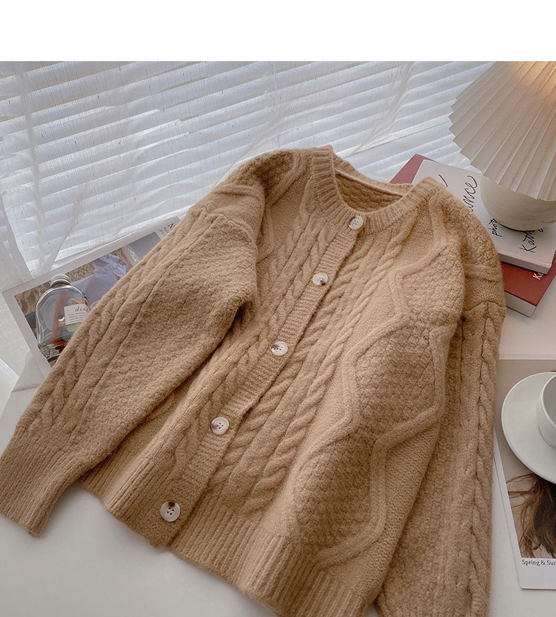 New Korean retro Hong Kong style casual versatile long sleeved twist top  5958
