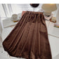 Korean version of Hong Kong style, versatile A-line skirt  5742