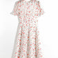 Elegantes, süßes, retrofrisches bedrucktes Kleid 7059