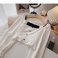 French leaky collarbone Square Neck Shirt  6415