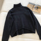 New Korean version simple solid color loose top fashion  5842