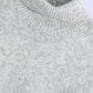 Schlichter lockerer Pullover mit Stehkragen 7529