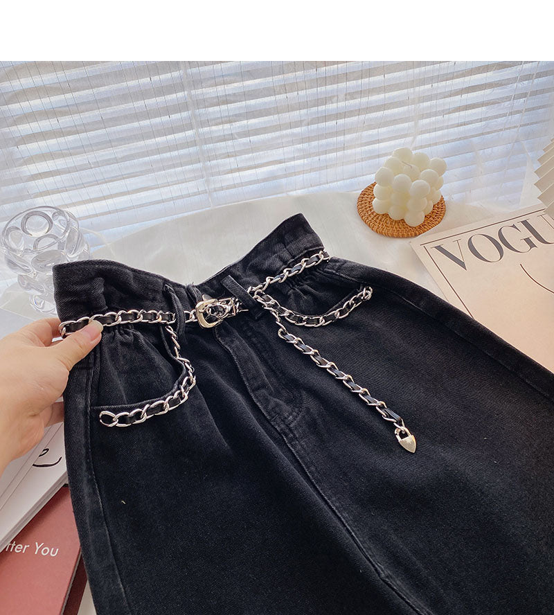 Neuer A-Linien-Rock im Nischendesign mit hoher Taille und hoher Taille 5717